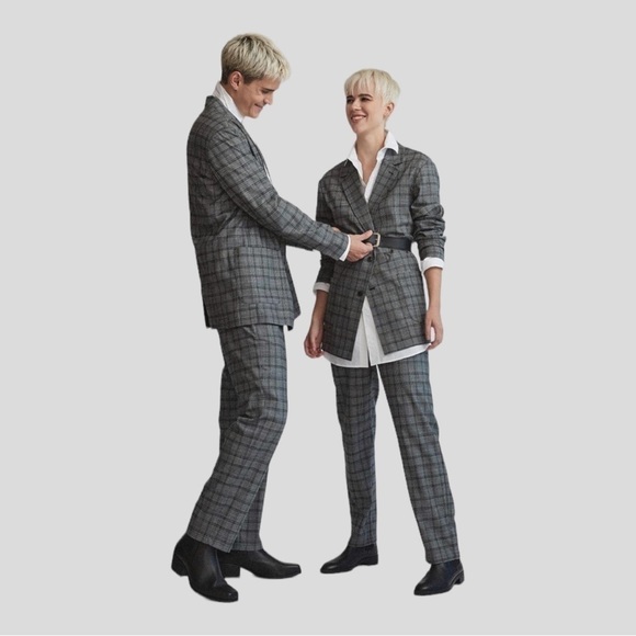 RW&CO. Gender-Neutral Checkered Dress Pant - Size Large - Picture 13 of 14